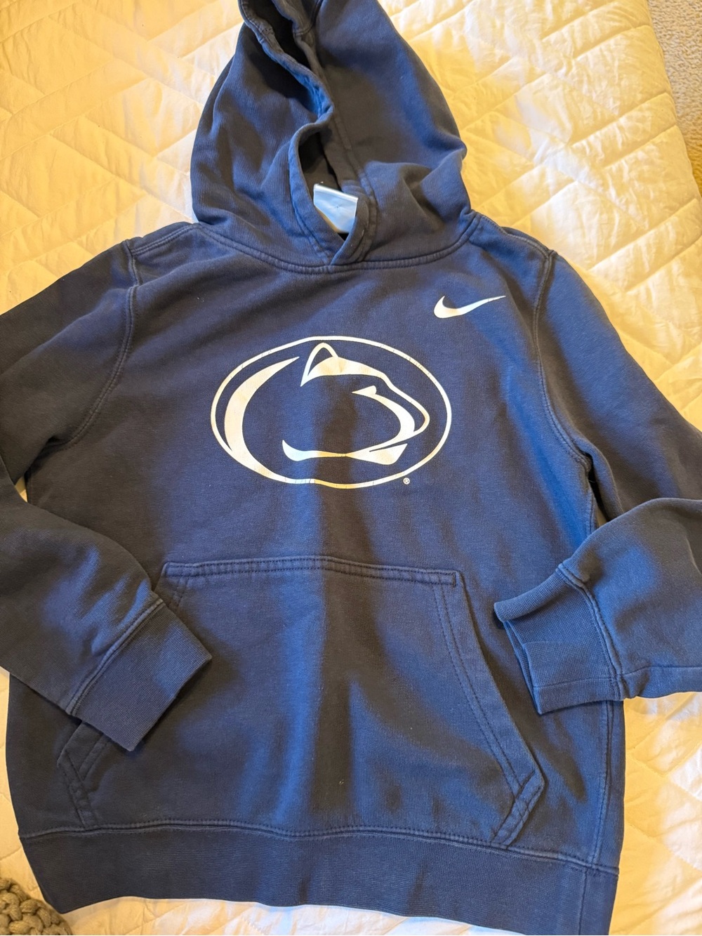 Nike Kids Navy Penn State Pullover Hoodie